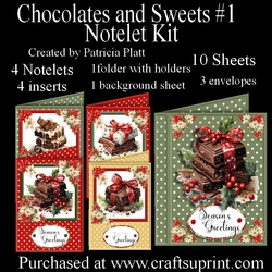 Chocolates and Sweets Notelet Kit #1