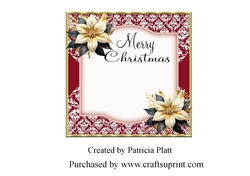 Christmas Chocolate and Cookies Merry Christmas Insert