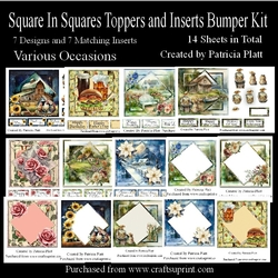 All Occasions Square in Squares Toppers and Inserts Bumper Kit