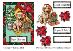 Christmas Golden Retriever