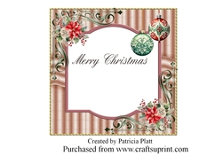 Cozy Christmas Merry Christmas Insert