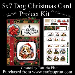 5x7 Dog Christmas Card Project Kit