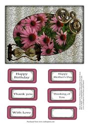 Steampunk Echinacea Topper