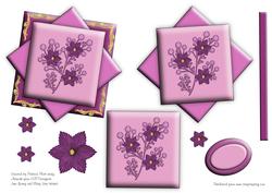 Lavendar and Gold Card Topper