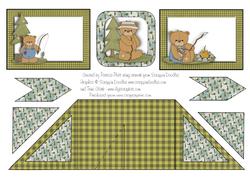 Criss Cross Pocket Outdoor Bears Card