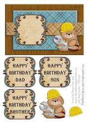 Builder Bear Birthday Topper