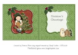 Christmas Cookies Season's Greetings Insert