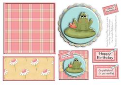Frog Congratulations on Your New Pad Hoppy Birthday Square