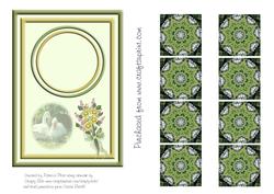 Anniversary Geese Topper and Teabag Tiles