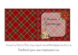 Christmas Church Silent Night Season's Greetings Insert