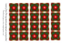 Christmas Star Teabag Tiles