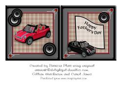 Father's Day Insert for Red and Black Mini Topper
