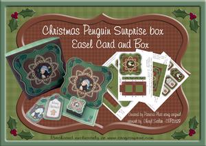 Penguin Surprise Box Easel Card and Box Kit