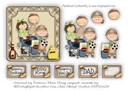 Bbq King Birthday/father's Day Card Topper