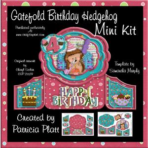 Birthday Hedgehog Gatefold Mini Kit