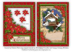Christmas Birds Aperture Topper and Insert