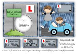 Congratulations New Driver Aperture Card Topper and Insert