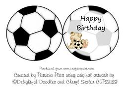 Footie Pup Birthday Shaped Card Insert