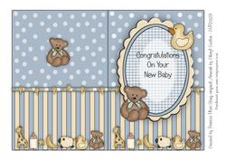 Blue New Baby Pram and Toys Insert