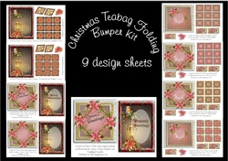 Christmas Teabag squares and Topper Bumper Kit