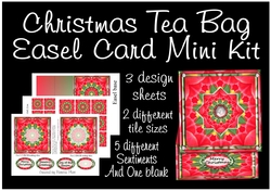Christmas Tea Bag Easel Card Mini Kit