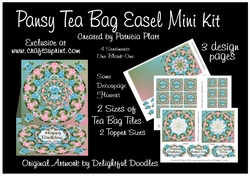 Pansy Tea Bag Easel Mini Kit