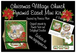Christmas Village Church Pyramid Easel Mini Kit Green Version