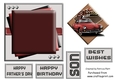 Classic Car #2 6x6 Fathers day or Birthday Card Topper