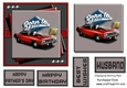 #4 Classic Car 6x6 Fathers day or Birthday Card