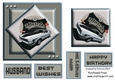 #5 Classic Car 6x6 Fathers day or Birthday Card