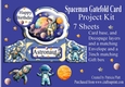 Spaceman/Astronaut Gatefold card, Envelope and 3 inch Box Project Kit