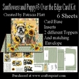 Sunflower And Puppies #3 Over the Edge Card Kit