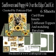 Sunflower And Puppies #4 Over the Edge Card Kit