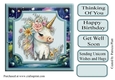 7x7 Cute Baby Unicorn #4 Toppper