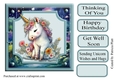 7x7 Cute Baby Unicorn #5 Toppper