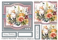 6x6 Cat and Flowers #2