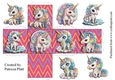 Cute Unicorn 2.5 inch Square box
