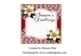 Christmas Chocolate and Cookies Seasons Greetings Insert