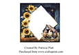 Sunflowers, Barn and Chickens Square in Squares Topper