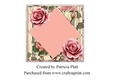 Pink Roses Square in Squares Insert