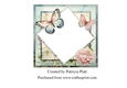 Butterflies and Flowers Square in Squares Various Occasions