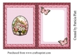 Stained Glass Flowers and Butterflies Insert
