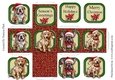 Cute Christmas Dogs Red Box