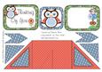 Criss Cross Pocket Blue Owl Thinking of You