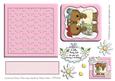 Birdy Birthday Bear Friends Square Layered Topper