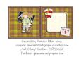 Get Well Soon Girl and Teddy Blank Square Insert