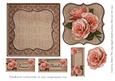 Rose Chocolate Square Card Topper