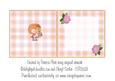 Little Girl with Flowers Blank Insert