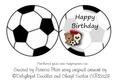 Footie Bears Shaped Birthday Card Insert