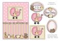 Pink New Baby Pram and Toys Topper